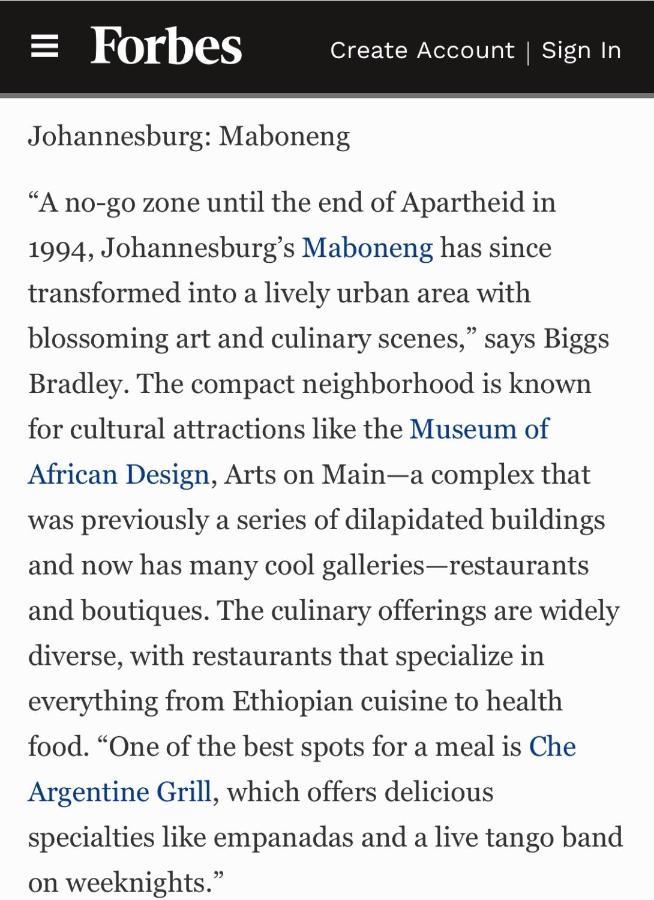 Stunning Maboneng Precinct At 12 Decades Building Johannesburg
