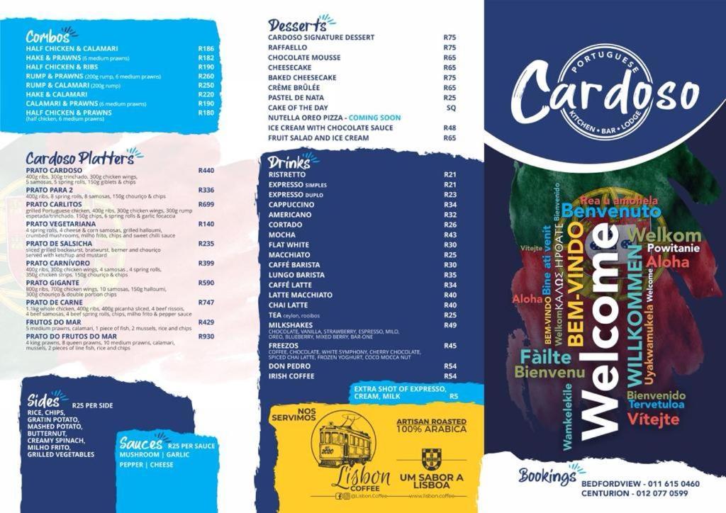 Cardoso Kitchen Bar & Johannesburg